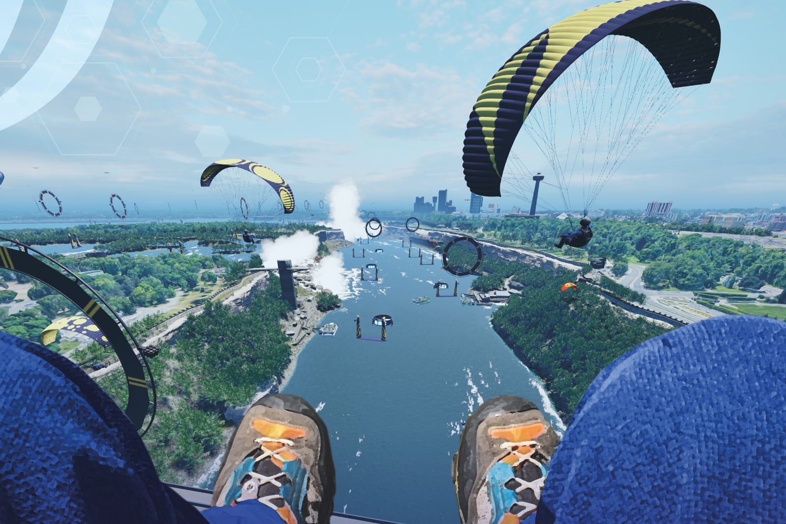 Niagara Falls, USA: Multi-sensory VR Parasail Experience