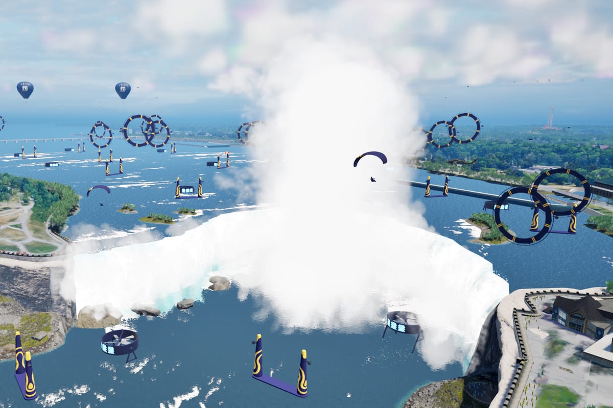 Niagara Falls, USA: Multi-sensory VR Parasail Experience 3