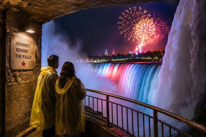 Niagara Falls: Journey Behind the Falls Fireworks Experience